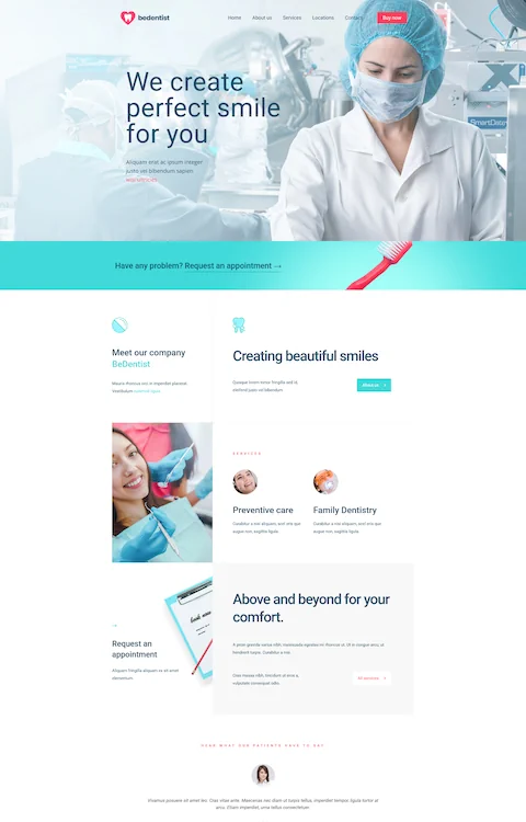 Exemplo Site Dentista 3